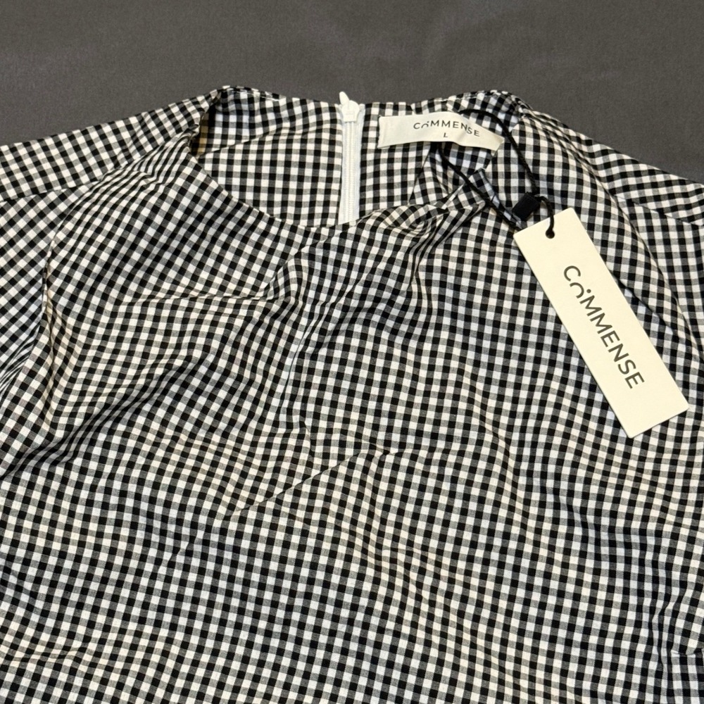 Commense Gingham Midi Dress - Picture 3 of 7